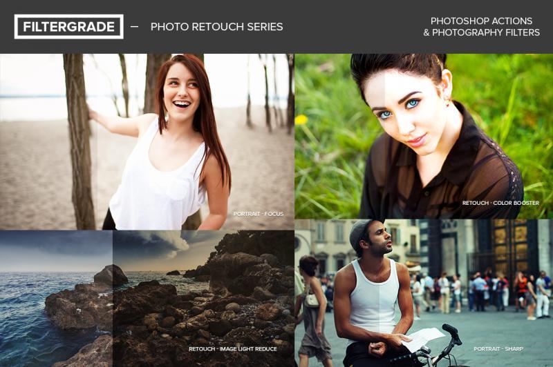 [CreativeMarket] Ретушь фотошоп экшены / FilterGrade Photo Retouch Series Photoshop actions