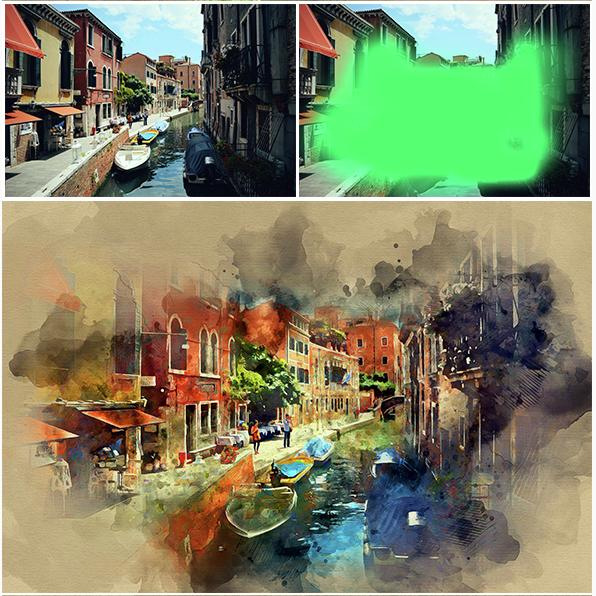 [EnvatoMarket] Из фото в акварель / Watercolor Photoshop Action